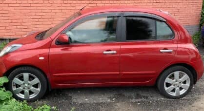 Дефлекторы окон (ветровики) Nissan Micra 5d (K12) 2003 (Ниссан Микра) ТМ Кобра Тюнинг