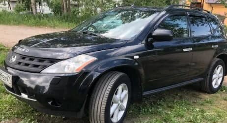 Дефлектор капота (мухобойка) NISSAN Murano (Z50) c 2002-2008 г.в. (Ниссан Мурано) ТМ Вип Тюнинг