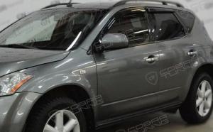 Дефлекторы окон (ветровики) Nissan Murano I (Z50) 2002-2008"EuroStandard" (Ниссан Мурано) ТМ Кобра Тюнинг