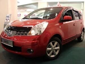 Дефлектор капота (мухобойка) Nissan Note 2005-2009 (Ниссан Ноут) ТМ SIM