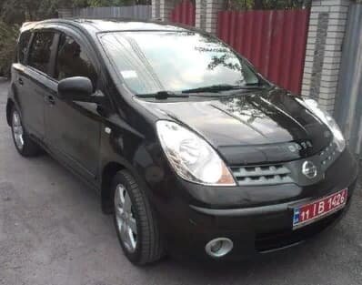 Дефлектор капота (мухобойка) NISSAN NOTE c 2006-2009 г.в (Ниссан Ноут) ТМ Вип Тюнинг