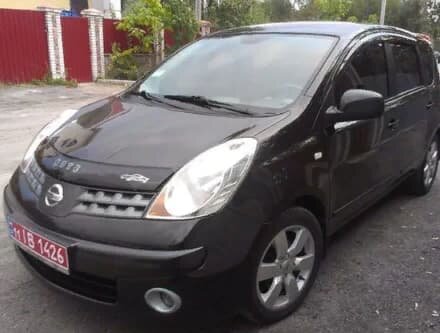 Дефлектор капота (мухобойка) NISSAN NOTE c 2006-2009 г.в (Ниссан Ноут) ТМ Вип Тюнинг