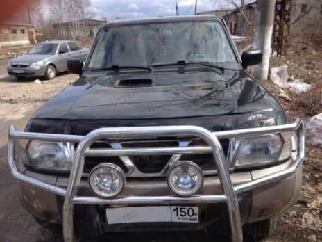 Дефлектор капота (мухобойка) NISSAN Patrol (Y61) с 1997–2004 г.в. (Ниссан Патрол) ТМ Вип Тюнинг