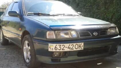 Дефлектор капота (мухобойка) NISSAN Primera с 1991–1996 г.в.(P10) (Ниссан Примьера) ТМ Вип Тюнинг