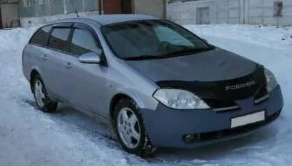 Дефлекторы окон (ветровики) Nissan Primera Wagon (P12) 2001-2008 (Ниссан Премьера) ТМ Кобра Тюнинг