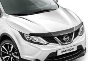 Дефлектор капота (мухобойка) Nissan Qashqai 2014- (Ниссан Кашкай) ТМ SIM