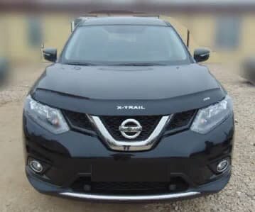 Дефлектор капота (мухобойка) NISSAN X-Trail с 2014 г.в. кузов Т-32 (Ниссан Икс Трейл) ТМ Вип Тюнинг