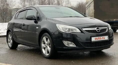 Дефлекторы окон (ветровики) Opel Astra J Hb 2010"EuroStandard" (Опель Астра) ТМ Кобра Тюнинг