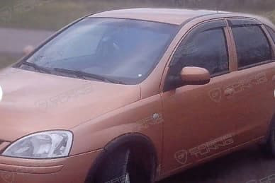 Дефлекторы окон (ветровики) Opel Corsa C 5d 2000-2006 (Опель Корса) ТМ Кобра Тюнинг