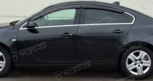 Дефлекторы окон (ветровики) Opel Insignia Sd 2008"EuroStandard" (Опель Инсигния) ТМ Кобра Тюнинг