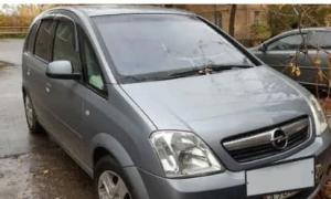 Дефлекторы окон (ветровики) Opel Meriva A 2002-2011 (Опель Мерива) ТМ Кобра Тюнинг