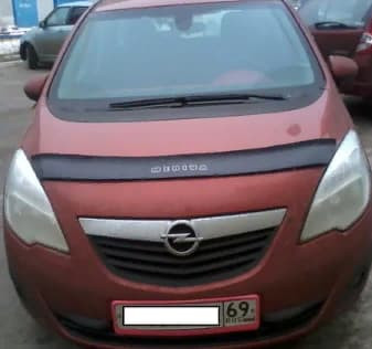 Дефлектор капота (мухобойка) Opel Meriva B с 2010 г.в. (Опель Мерива) ТМ Вип Тюнинг