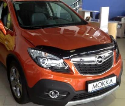 Дефлектор капота (мухобойка) Opel Mokka 2012- (Опель Мокка) ТМ SIM