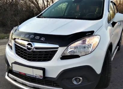 Дефлектор капота (мухобойка) Opel Mokka с 2012 г.в. (Опель Мокка) ТМ Вип Тюнинг