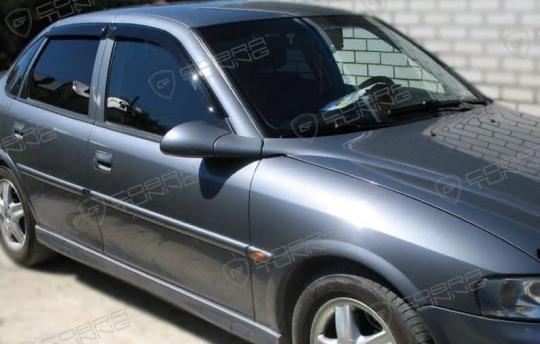 Дефлекторы окон (ветровики) Opel Vectra B Sd 1996-2002 (Опель Вектра) ТМ Кобра Тюнинг