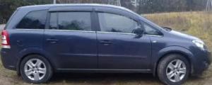 Дефлекторы окон (ветровики) Opel Zafira B 2006 (Опель Зафира) ТМ Кобра Тюнинг