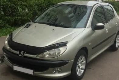 Дефлектор капота (мухобойка) Peugeot 206 с 1998 г.в. (Пежо 206) ТМ Вип Тюнинг