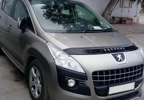 Дефлектор капота (мухобойка) Peugeot 3008 с 2009–2016 г.в. (Пежо 3008) ТМ Вип Тюнинг