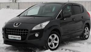 Дефлекторы окон (ветровики) Peugeot 3008 2009 (Пежо 3008) ТМ Кобра Тюнинг