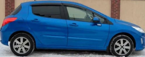 Дефлекторы окон (ветровики) Peugeot 308 HB 2007- (Пежо 308) ТМ SIM