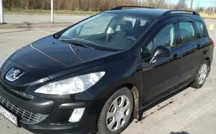 Дефлекторы окон (ветровики) Peugeot 308 Wagon 2008-2011 (Пежо 308) ТМ Кобра Тюнинг