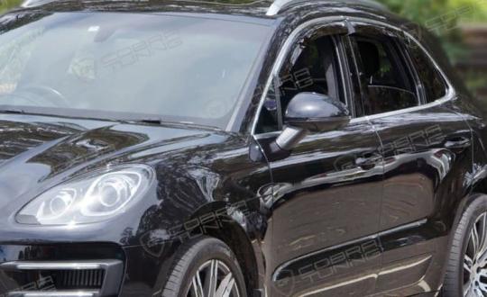 Дефлекторы окон (ветровики) Porsche Macan (95B) 2014 (Порш Макан) ТМ Кобра Тюнинг