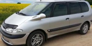 Дефлектор капота (мухобойка) Renault Espace (JE0) с 1996-2002 г.в. (Рено Эспейс) ТМ Вип Тюнинг