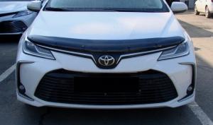 Дефлектор капота (мухобойка) Toyota Auris 2007-2009 (Тойота Аурис) ТМ SIM