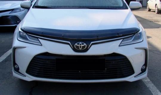 Дефлектор капота (мухобойка) Toyota Auris 2009-2012 (Тойота Аурис) ТМ SIM