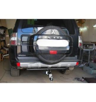 Фаркоп Mitsubishi Pajero IV 2007- съемный крюк на двух болтах Лидер Плюс